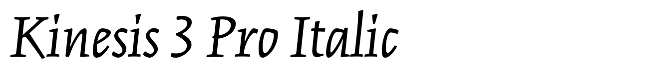 Kinesis 3 Pro Italic